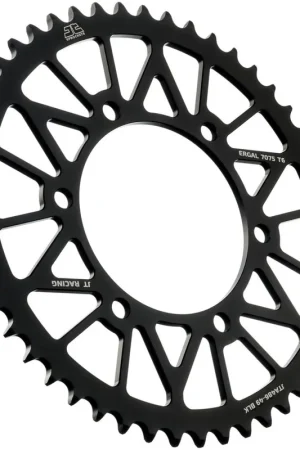 JT SPROCKETS - REAR RACELITE ALU 49T BLACK, 520 - Sprockets - Lichtgewicht en Duurzaam Trendy